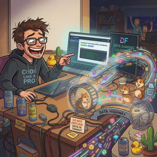 Developer having fun